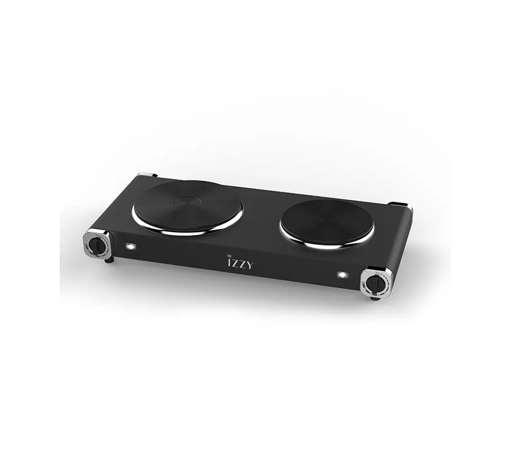 Izzy Double Electric Hot Plate Black IZ-1203 - Lazanias/Λαζανιάς - The ...