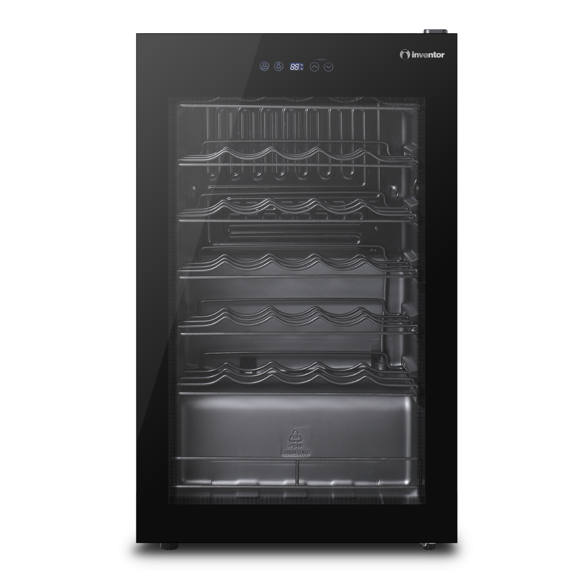 WINE COOLER GLASS DOOR 93L INVENTOR WC3401BT Dimensions (H x W x D) 84